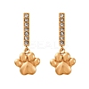 304 Stainless Steel Dangle Stud Earrings EJEW-C148-02G-4
