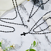 3 Set 3 Style Moon & Cross & Star Pendant Necklaces Set NJEW-FI0001-14-3