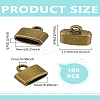 100pcs Tibetan Style Alloy Cord Ends TIBE-LP0001-09-2