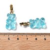Bear Resin Pendant Decorations STAS-M092-01G-12-3