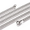 Non-Tarnish Men's Cuban Link Chain Necklaces LS-NJEW-L172-01A-1