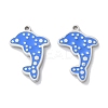 304 Stainless Steel Enamel Pendants STAS-M102-12A-P-1