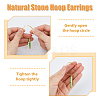 8 Pair 8 Style Natural & Synthetic Mixed Gemstone Beaded Column Drop Earrings EJEW-AB00040-4