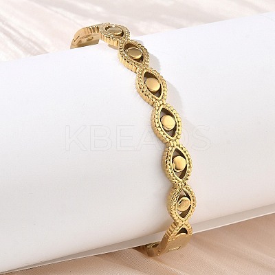 304 Stainless Steel Hinged Cuff Bangles SA-CBAB92B-10G-1