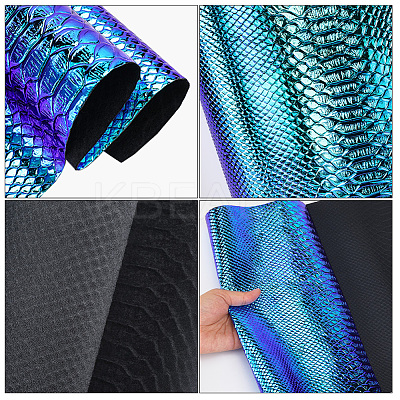 Laser PU Leather Fabric DIY-WH20032-57H-1