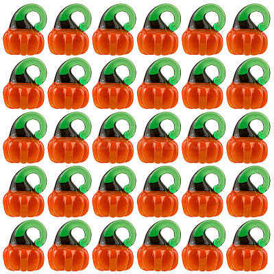 30Pcs Autumn Theme Handmade Lampwork Pendants LAMP-PA0001-23-1