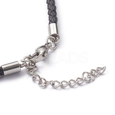 Braided Waxed Polyester Cord Necklaces Making NJEW-Z011-03P-C-1