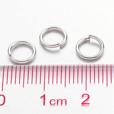 Platinum Plated Brass Round Open Jump Rings for Jewelry DIY X-JRC7mm-NF-1