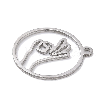 304 Stainless Steel Pendants STAS-Z131-01D-P-1