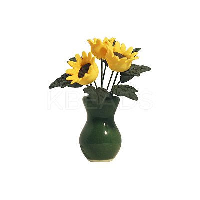 Miniature Sunflower Pot Culture Ornaments MIMO-PW0002-08-1
