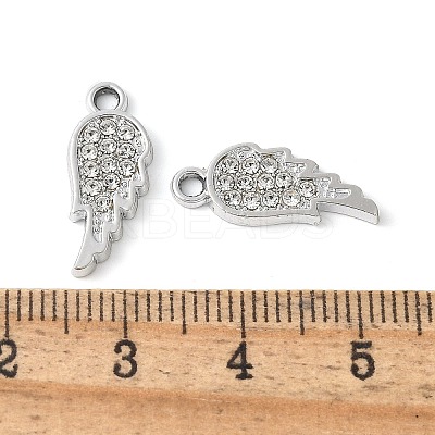 Alloy Crystal Rhinestone Pendants PALLOY-E775-13P-1