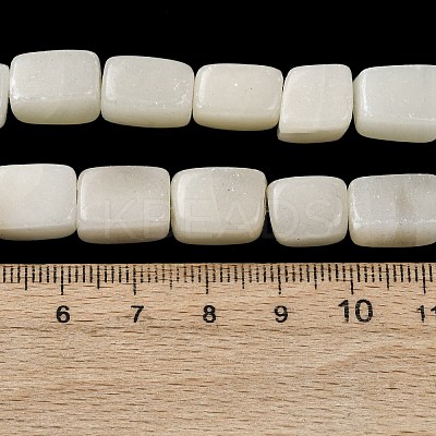 Natural White African Opal Beads Strands G-D098-D04-02-1