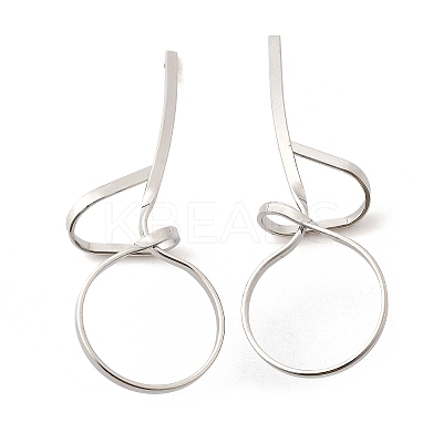 Tarnish Resistant 304 Stainless Steel Stud Earrings EJEW-L215-48P-1