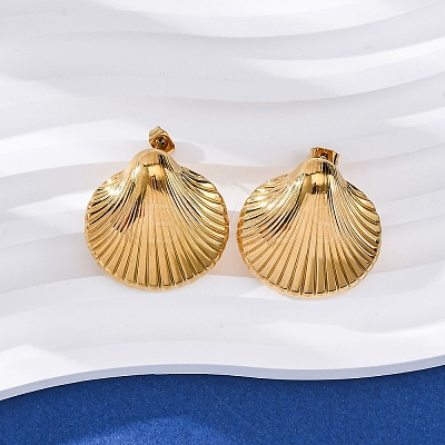 304 Stainless Steel Stud Earrings LS-EJEW-F357-01G-03-1