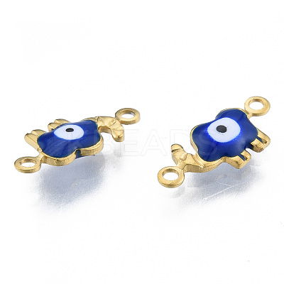 Ion Plating(IP) 304 Stainless Steel Enamel Connector Charms LS-STAS-N092-177A-1