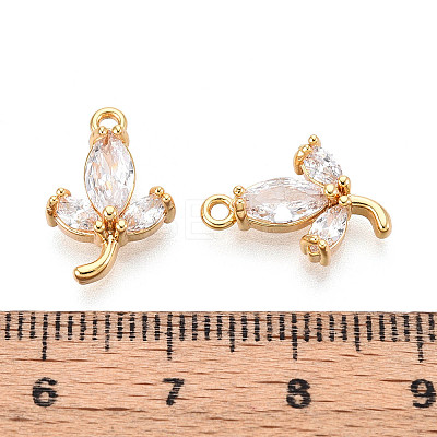 Brass Micro Pave Cubic Zirconia Pendants X1-KK-N263-66G-1