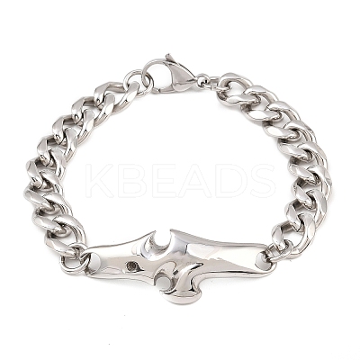 304 Stainless Steel Link Bracelets LS-BJEW-D379-19P-1
