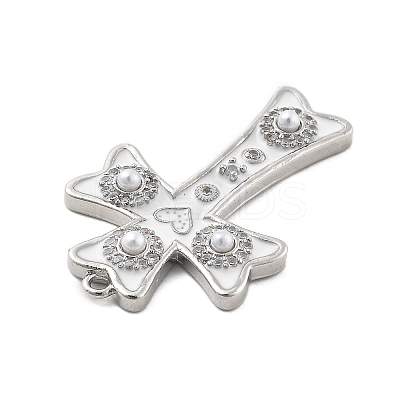 Brass Micro Pave Cubic Zirconia Pendants KK-L228-34P-01-1