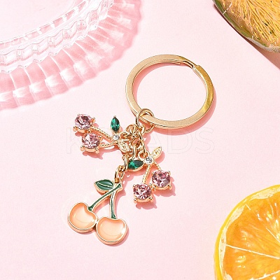 Alloy Resin and Rhinestone Keychain X1-KEYC-YW00141-01-1