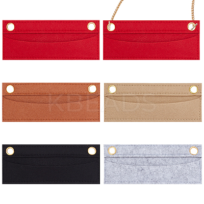 5Pcs 5 Colors Wool Felt Purse Organizer Insert FIND-WR0007-40B-1