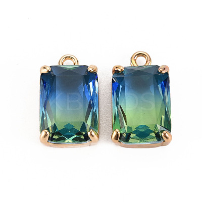 Gradient Color Glass Pendants GLAA-S193-008-A07-1