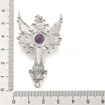 Natural Amethyst Big Pendants G-G009-01P-14-1