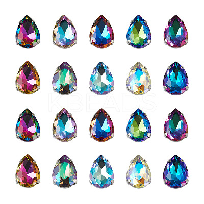 100Pcs 10 Colors Sew on Rhinestone DIY-CW0001-38-1