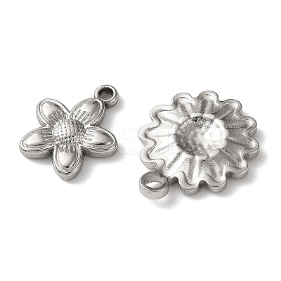 10Pcs 304 Stainless Steel Pendants STAS-P426-06P-1