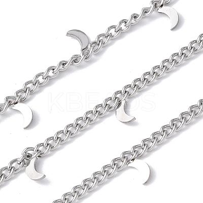 304 Stainless Steel Curb Chains CHS-G041-02P-02-1
