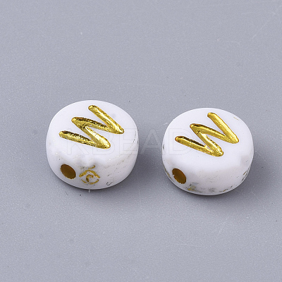 Plating Acrylic Beads X-PACR-R242-01W-1