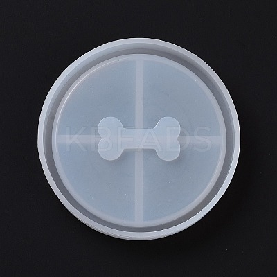 DIY Pet Theme Dog Bone Pattern Coaster Silicone Molds SIMO-P001-A02-1