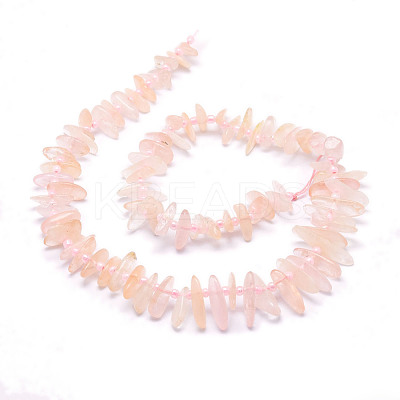 Natural Morganite Beads Strands G-E569-O01-1