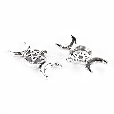 Tibetan Style Alloy Pendants LS-TIBE-S323-117AS-RS-1