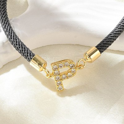 Adjustable Nylon Cord Bracelets X-BJEW-C096-01G-16-1