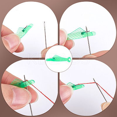 Fish Shape Sewing Machine Needle Threaders DIY-CP0011-19A-1