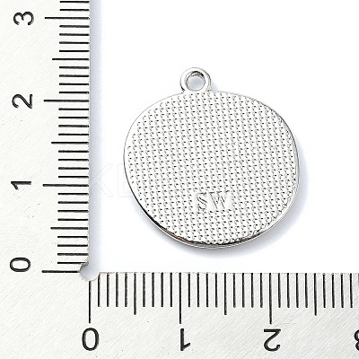 Rack Plating Alloy Enamel Pendants ENAM-Z016-06P-03-1