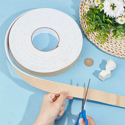 Strong Self Adhesive EVA Foam Tape for Doors and Windows AJEW-WH0347-27C-01-1