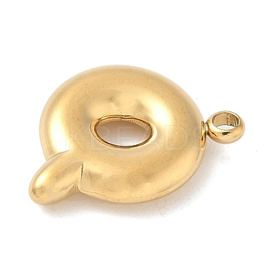 304 Stainless Steel Initial Pendants STAS-S186-12Q-G-1