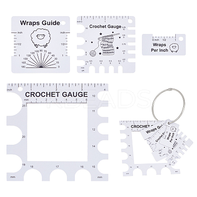 8Pcs PVC Sewing Rulers DIY-NB0012-39-1