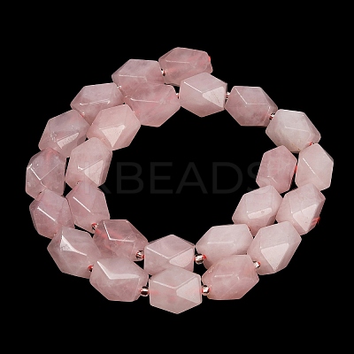 Natural Rose Quartz Beads Strands G-Q608-11N-1