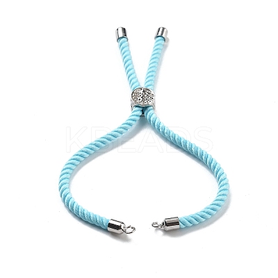 Twisted Nylon Cord Silder Bracelets DIY-B066-03P-13-1