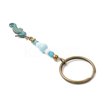 Alloy Conch Pendant Keychains KEYC-JKC01225-04-1