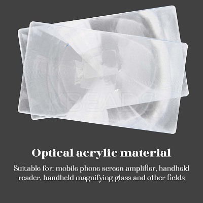 Fresnel Magnifying Glass With Acrylic Lens DIY-SP0004-51B-1