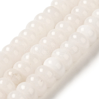 Natural White Jade Beads Strands G-B078-H01-01-1