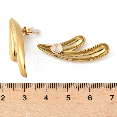 304 Stainless Steel Stud Earrings for Women EJEW-K302-07G-1