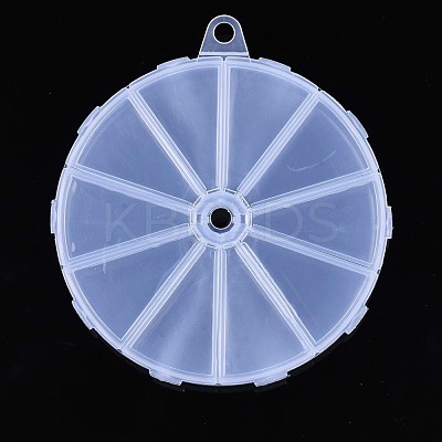 Flat Round Polypropylene(PP) Bead Storage Containers CON-S043-045C-1