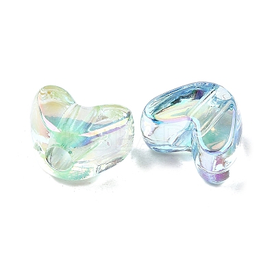 UV Plating Transparent Acrylic Beads MACR-F083-11-1