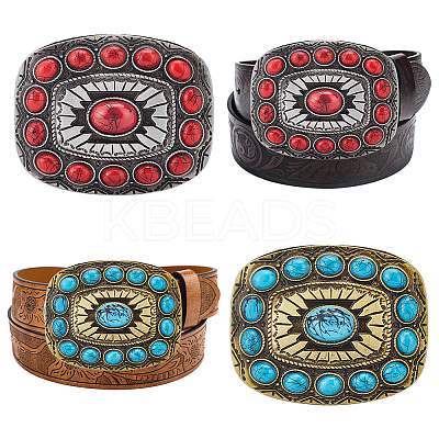 2Pcs 2 Colors Alloy Smooth Buckles AJEW-WR0001-99-1