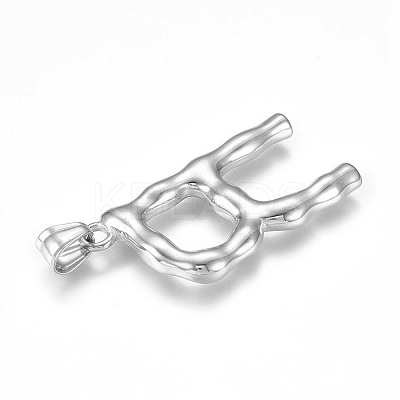 Tarnish Resistant 304 Stainless Steel Pendants STAS-G223-01P-R-1