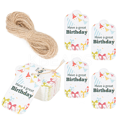 150Pcs Happy Birthday Paper Gift Tags CDIS-SP0001-21F-1